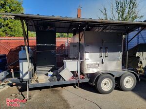 Preowned - 2007 7' x 21' Open BBQ Smoker Trailer | Mobile Food Unit