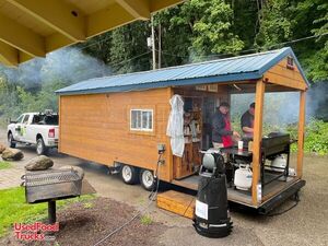 8' x 26' Barbecue Concession Trailer with Porch / Mobile Vending BBQ Rig