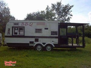 26' BBQ Trailer with Smoker Porch