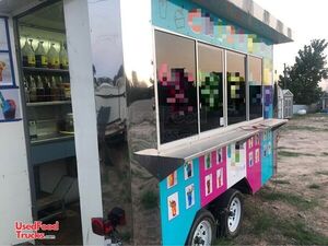 Fully-Stacked and Ready-to-Operate 2017 Snow Cone Concession Trailer