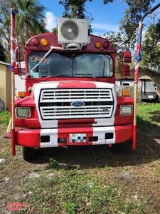 Loaded Ford B600 Food Truck Turnkey Inspected Diesel Mobile Kitchen Bus