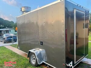 Like New - 2024 7' x 12' Kitchen Food Trailer with Fire Suppression System