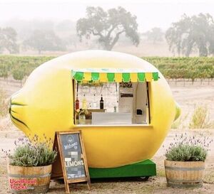 201 6' x 10' Lemon-Shaped Beverage Concession Trailer / Very Cute Lemonade Stand