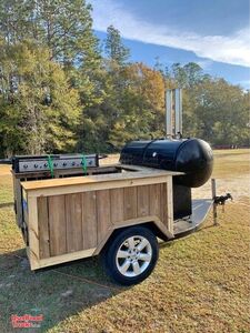 Custom-Built Open Barbecue Smoker Trailer / Mobile BBQ Unit