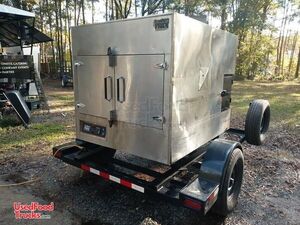 Very Nice 8' x 8' Southern Pride SPK 500 Rotisserie Commercial BBQ Pit Smoker