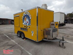 2017 7' x 14' Kitchen Food Concession Trailer with Pro-Fire Suppression