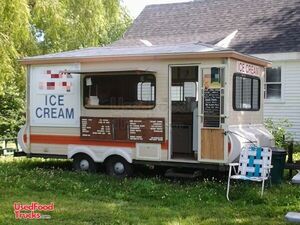 Inspected and Licensed 7' x 14' Ice Cream Vending Concession Trailer