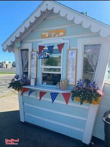 CUTE Turnkey Ready Snow Cone Shack / Used Shaved Ice Concession Stand