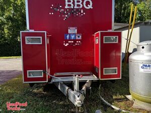 2017 8.5' x 29'  Barbecue Food Trailer with Porch and Bathroom