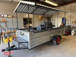 Like New - Open BBQ Smoker Concession Trailer Mobile Food Unit