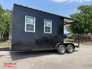 Custom Built 2023 - 8' x 22' Barbecue Food Concession Trailer with Open Porch