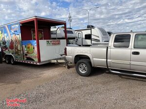 2006 8' x 20' FroYo Frozen Yogurt Soft Serve Ice Cream Concession Trailer w/ Chevy HD Diesel Truck