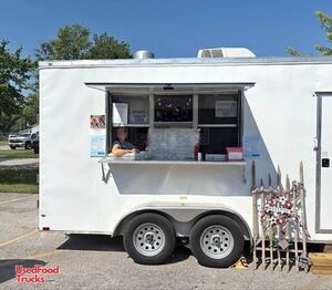 2022 7 x 16 Quality Cargo Kitchen Food Concession Trailer with Fire Suppression System