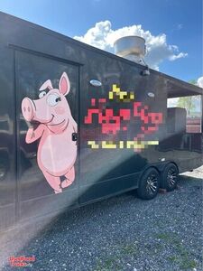 Well Equipped - 8.5 x 22 Barbecue Food Trailer with Porch | Concession Trailer