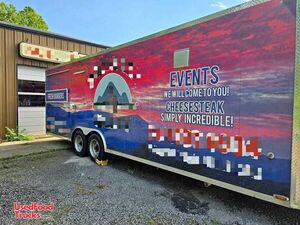 Well Equipped - 8' x 26' Kitchen Food Concession Trailer with Fire Suppression System