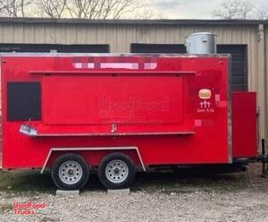 2015 7' x 14'  Kitchen Food Trailer with New Fire Suppression System