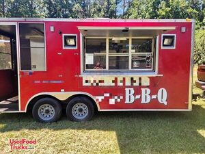 2014 Covered Wagon 8.5' x 18' Barbecue Concession Trailer with 6' Screened Porch