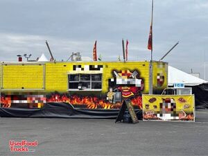 2023 8' x 30' Barbecue Kitchen Food Concession Trailer with Pro-Fire System