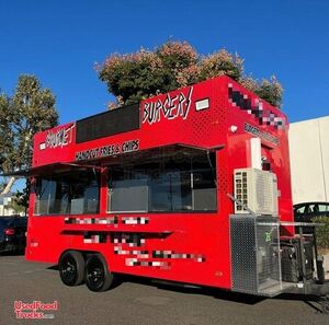 2021 8' x 18' Kitchen Food Concession Trailer with HCD Insignia + Fire Suppression