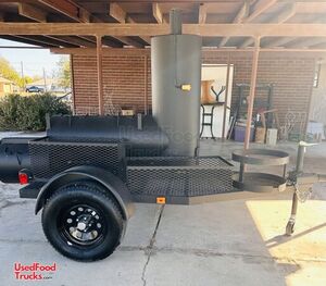 New and Never Used - 2025 6' x 9.5' Open BBQ Smoker Trailer