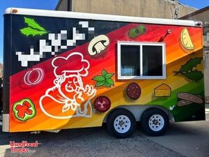 2002 - 8' x 18' Pizza Food Concession Trailer | Mobile Street Food Unit