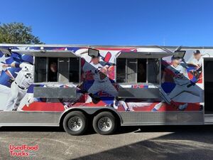 LOADED Registered - 2022 8.5' x 28' Kitchen Food Trailer w/ Fire Suppression System