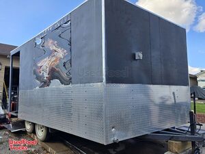 9' x 13' Barbecue Kitchen Food Concession Vending Trailer with Porch and Smoker