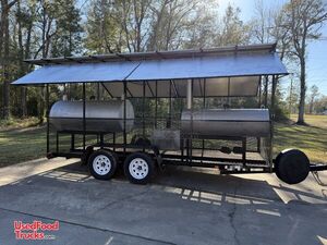 2019 16' Open BBQ Smoker Trailer | Food Concession Trailer