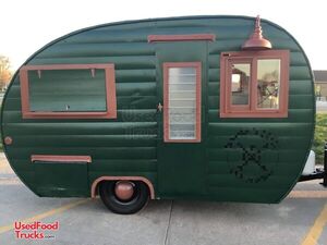 Turnkey - 1957 6.5' x 12' Vintage Canned Ham Coffee/Espresso Trailer