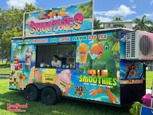 TURNKEY - 2021 7' x 16' Smoothie Concession Trailer NationCraft  Beverage Trailer