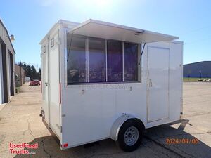 NEW - 2024 7' x 12' Cargo Craft Concession Trailer Mobile Vending Unit