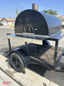 2024 6' x 9' Pizza Trailer with Wood-Fired Brick Oven