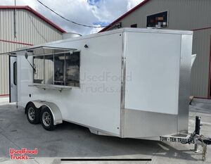 2025 7' x 17' Donut Concession Trailer Mobile Bakery Unit w/ Pro Fire System