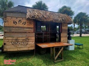 Eye Catching - 13.2' - Mobile Tiki Bar Mobile Beverage Trailer