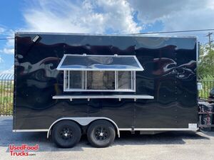 2022 8' x 16' Kitchen Food Concession Trailer with Pro Fire Suppression System
