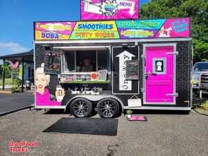 Turnkey - 2022 7' x 16' Coffee/Beverage Trailer | Concession Trailer