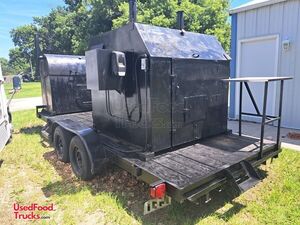 2005 Commercial Open BBQ Smoker Unit Food Concession Trailer