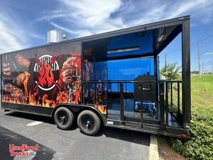 NEW - 2025 8.5' x 22' Quality Cargo Barbecue Food Trailer with 8' Porch | Concession Trailer