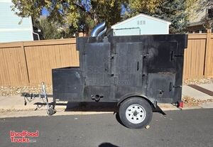 2000 4' x 6' Open BBQ Smoker Trailer / Used Mobile BBQ Pit