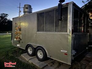 21' Fully Stocked & Loaded BBQ / Seafood Concession Trailer w/ Full Commercial Kitchen