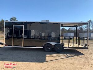 2022 8.5' x 16.5'  Concession Food Trailer with Porch | Mobile Food Unit
