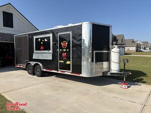 2017 8'.5' x 20' Barbecue Kitchen Concession Trailer w/ Stump Classic Smoker & Fire System