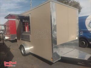 NEW - 2024 7' x 12' Empty Concession Trailer | DIY Trailer