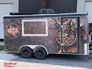 TURNKEY - 2023 7' x 16' Coffee-Espresso Concession Trailer | Mobile Beverage Unit