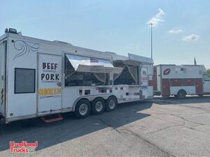 2002 - 30' Kitchen Food Concession Trailer with 2006 Chevrolet C10 Utility Truck