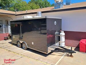 Like New - 2021 6' x 15' Kitchen Food Trailer with Fire Suppression | Concession Trailer