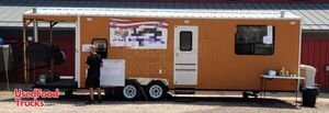 2020 8' x 23' Barbecue Food Concession Trailer with Steel Porch