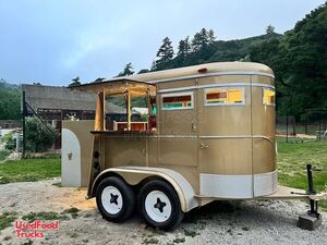 Charming - 7.5' x 9' Horse Trailer Concession Conversion | Mobile Bar