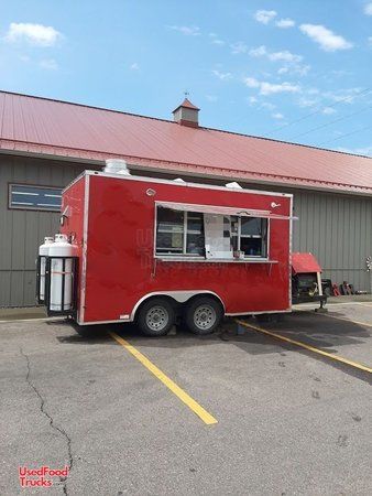 2018 - 8.5' x 14' Fully Equipped Mobile Kitchen Food Concession Trailer