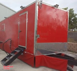 2022 8.5' x 28' Rock Solid Cargo Trailer Mobile Kitchen Food Trailer w/ 2 Commercial Henny Pennys